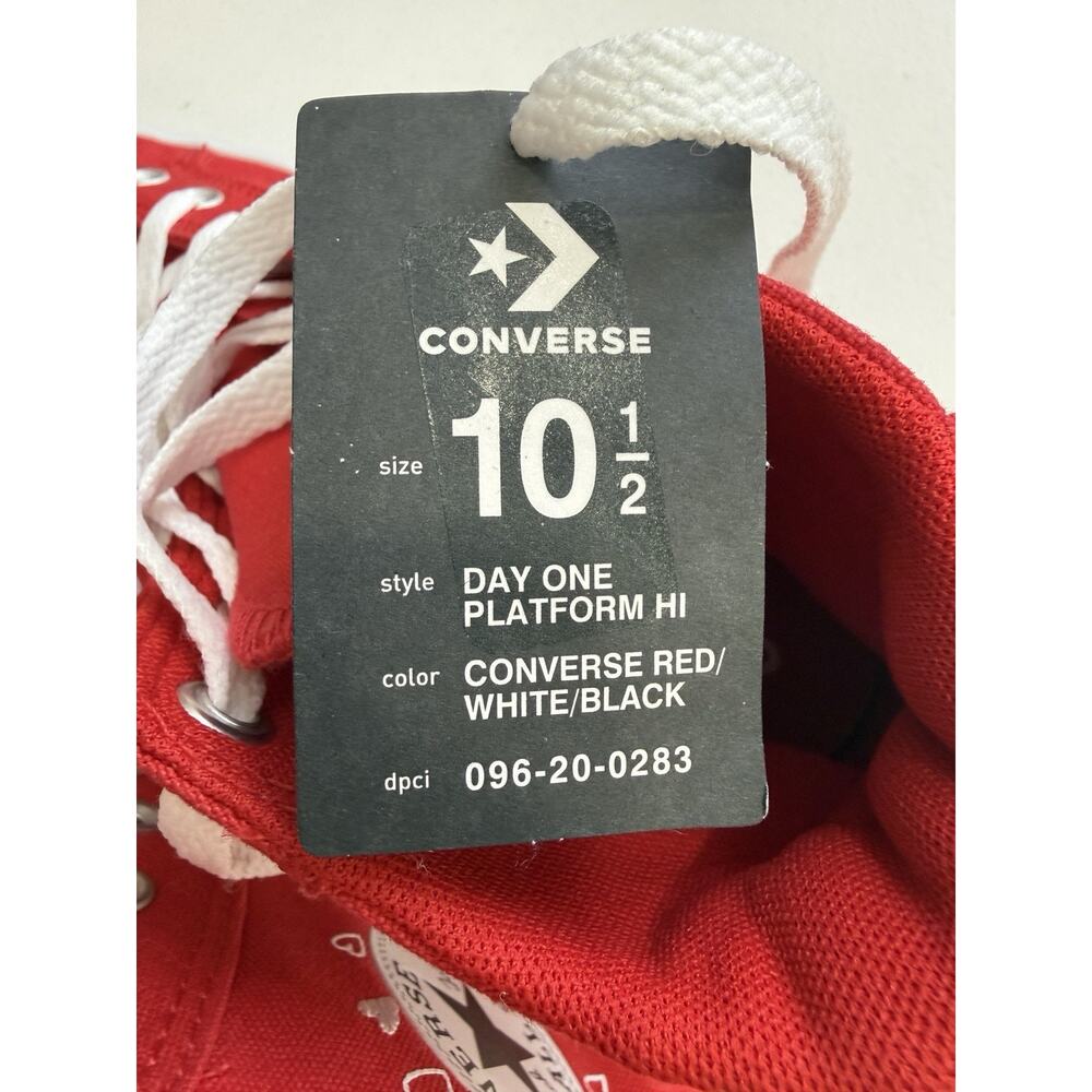 Converse Chuck Taylor All Star Move Red Heart Platform High Top Sz 10.5 NWT - Picture 6 of 6